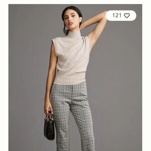 NWOT stylish Anthropologie Mini Check Pants Size XL